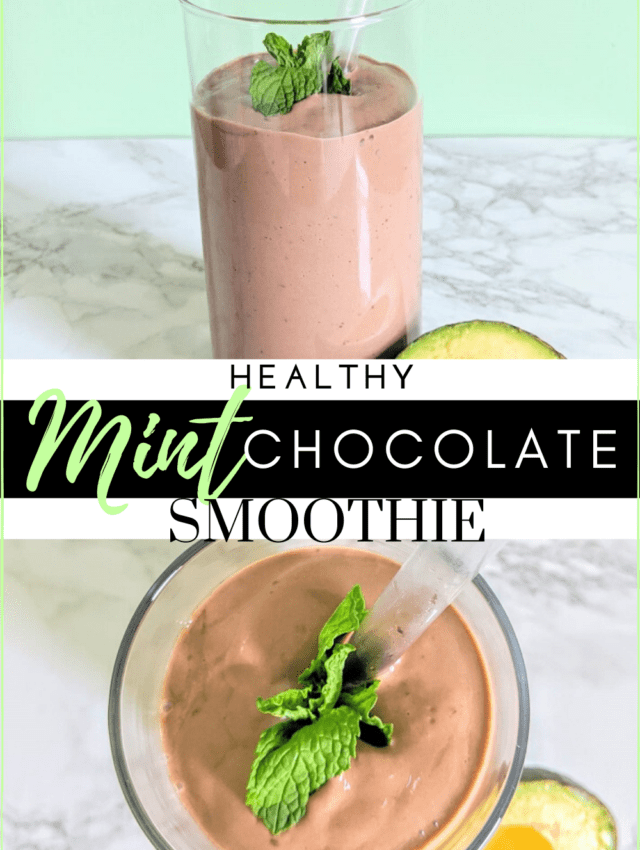 Healthy Mint Chocolate Smoothie: A Joy Fueled Journey- This delicious and healthy mint chocolate smoothie is quick to whip up and packed with nutrients that will keep you full for hours!