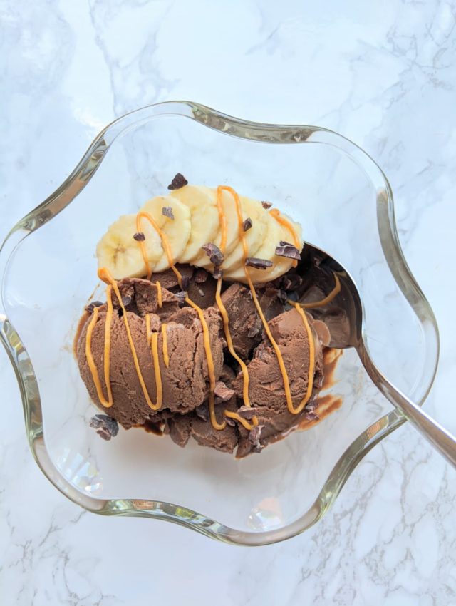 Peanut Butter Chocolate Banana Nice Cream