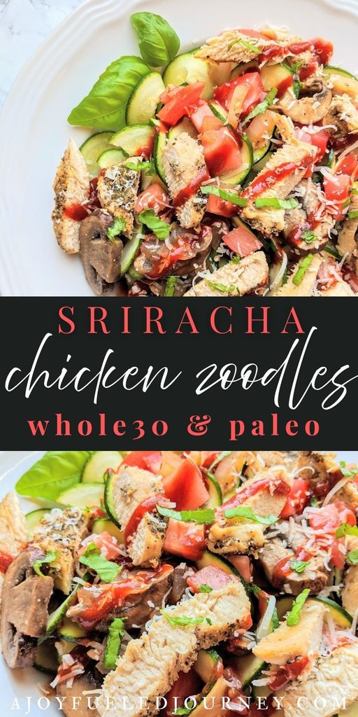 Sriracha Chicken and Zoodles