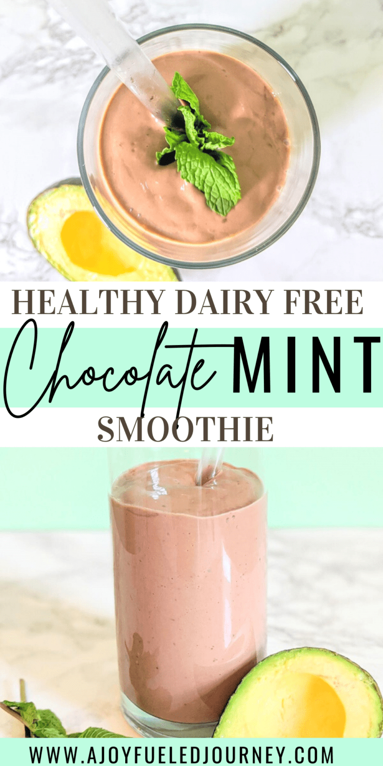 Healthy Mint Chocolate Smoothie - A Joy Fueled Journey