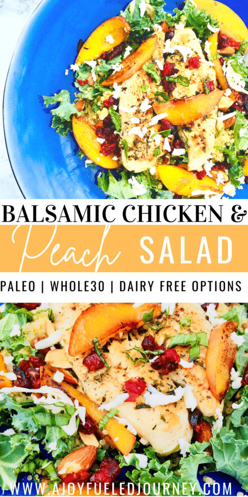 Balsamic Chicken and Peach Salad