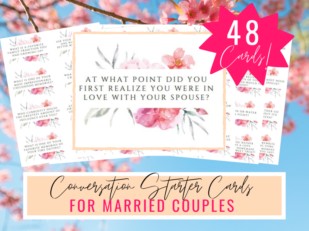 Conversation Starter Cards For Couples