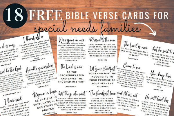 Special Needs Bible Verses