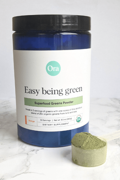 Ora Organic Easy Being Green Superfood Greens Powder