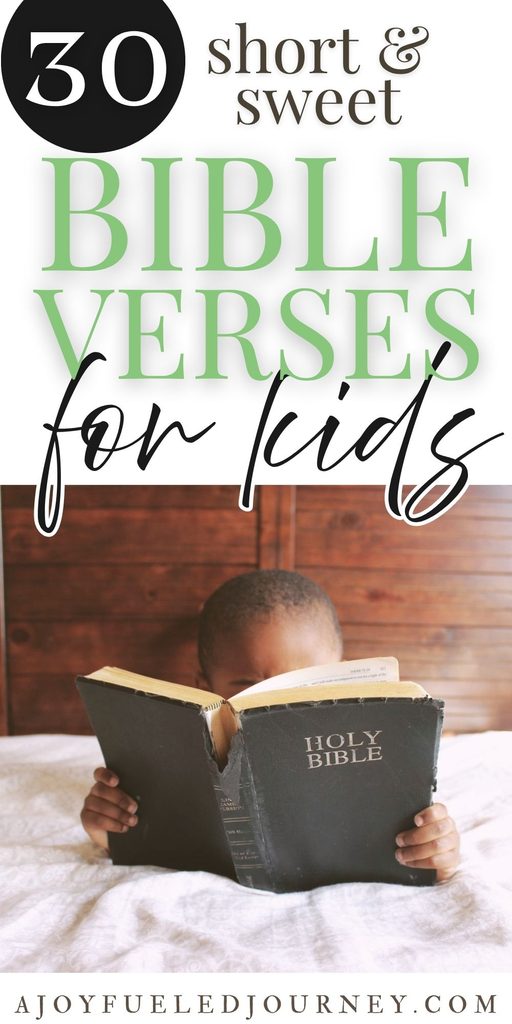 Short Bible Verses for Kids