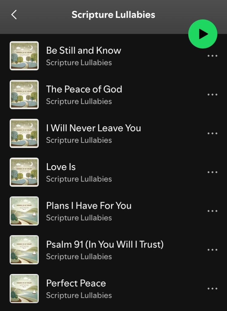 Scripture Lullabies Playlist- Parenting Tips for Special Needs Moms